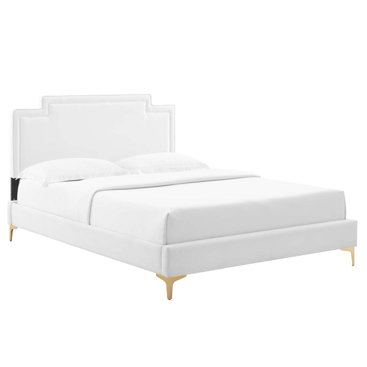 Cama King de terciopelo Liva Performance de Modway