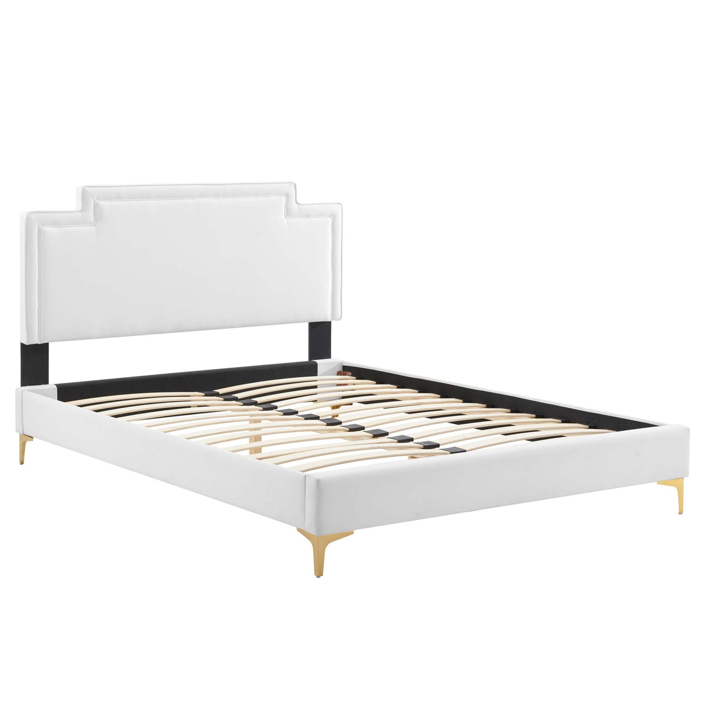 Cama King de terciopelo Liva Performance de Modway