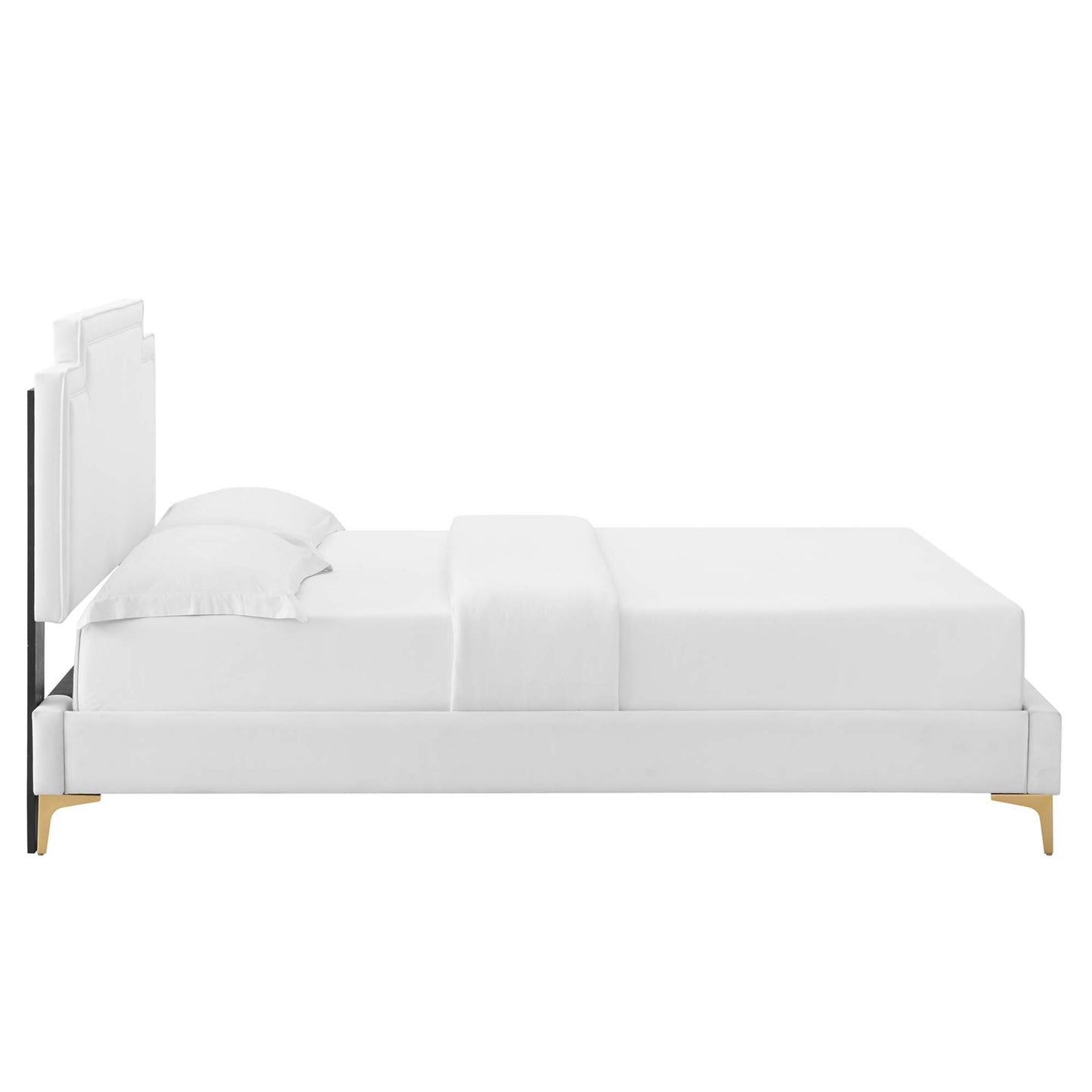 Cama King de terciopelo Liva Performance de Modway