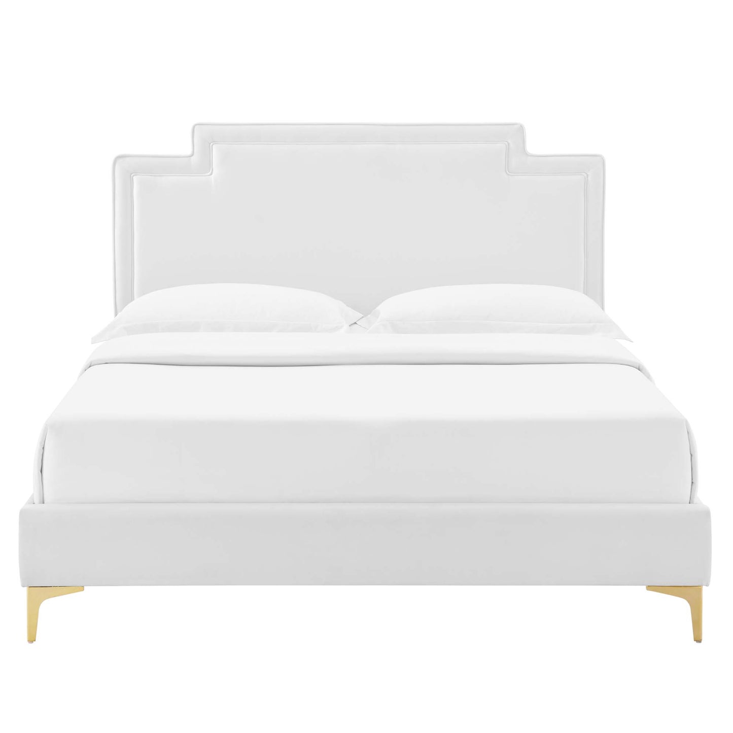 Cama King de terciopelo Liva Performance de Modway