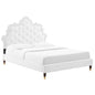 Sasha Button-Tufted Performance Velvet King Bed