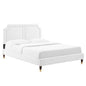 Cama King de terciopelo Novi Performance de Modway