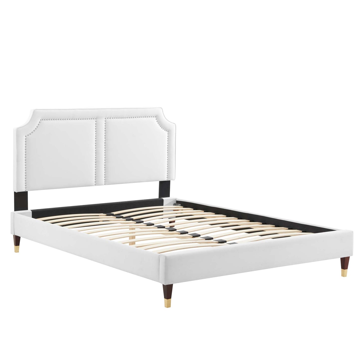 Cama King de terciopelo Novi Performance de Modway