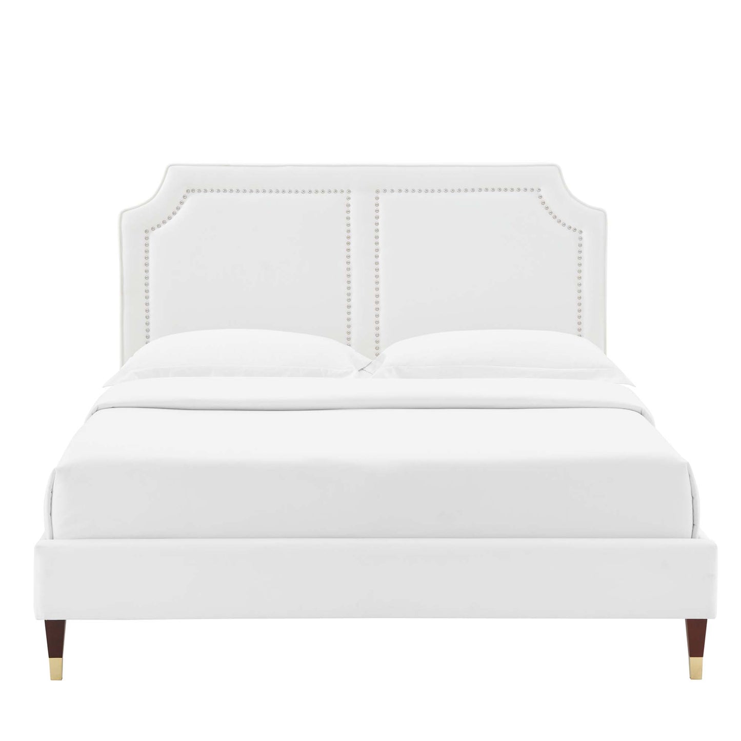 Cama King de terciopelo Novi Performance de Modway