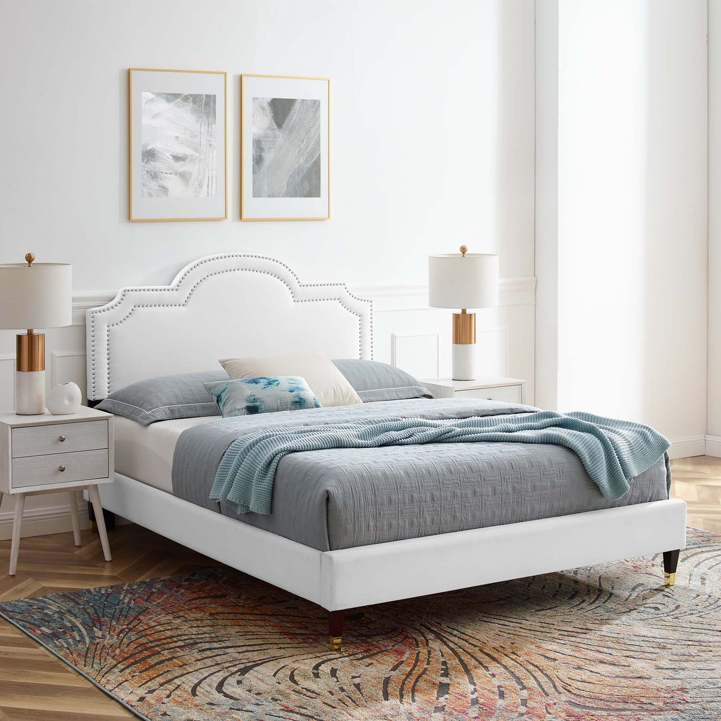 Aviana Performance Velvet King Bed