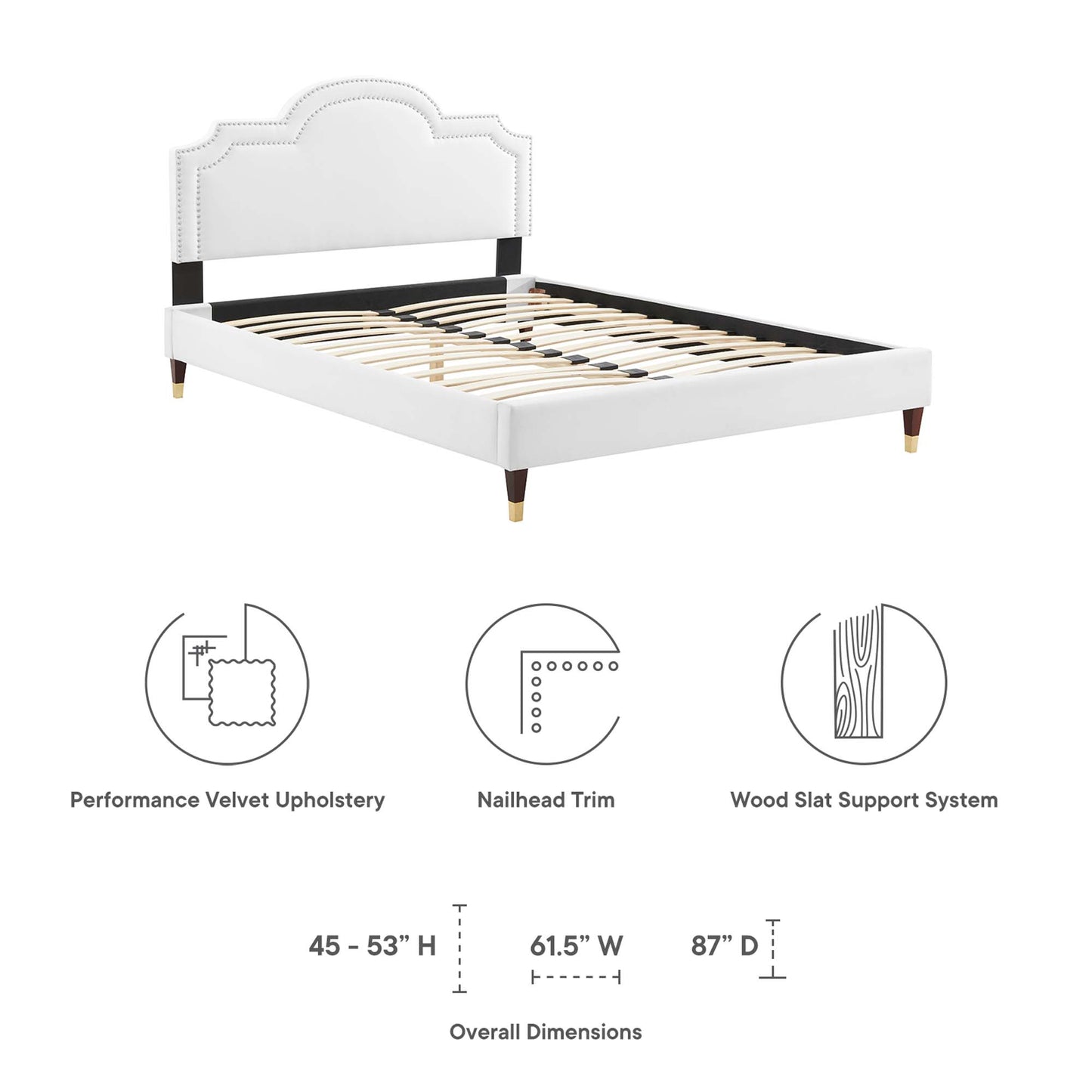 Aviana Performance Velvet King Bed