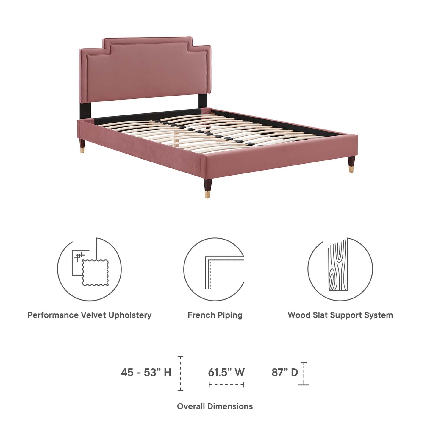 Liva Performance Velvet King Bed