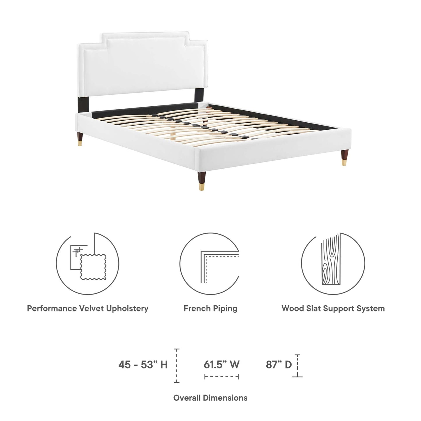 Liva Performance Velvet King Bed