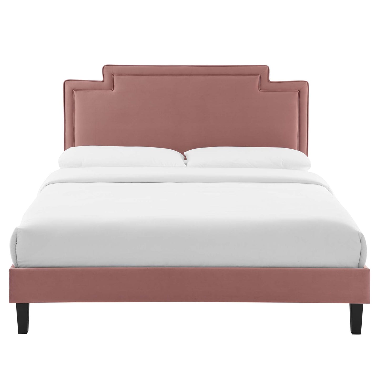 Cama King de terciopelo Liva Performance de Modway