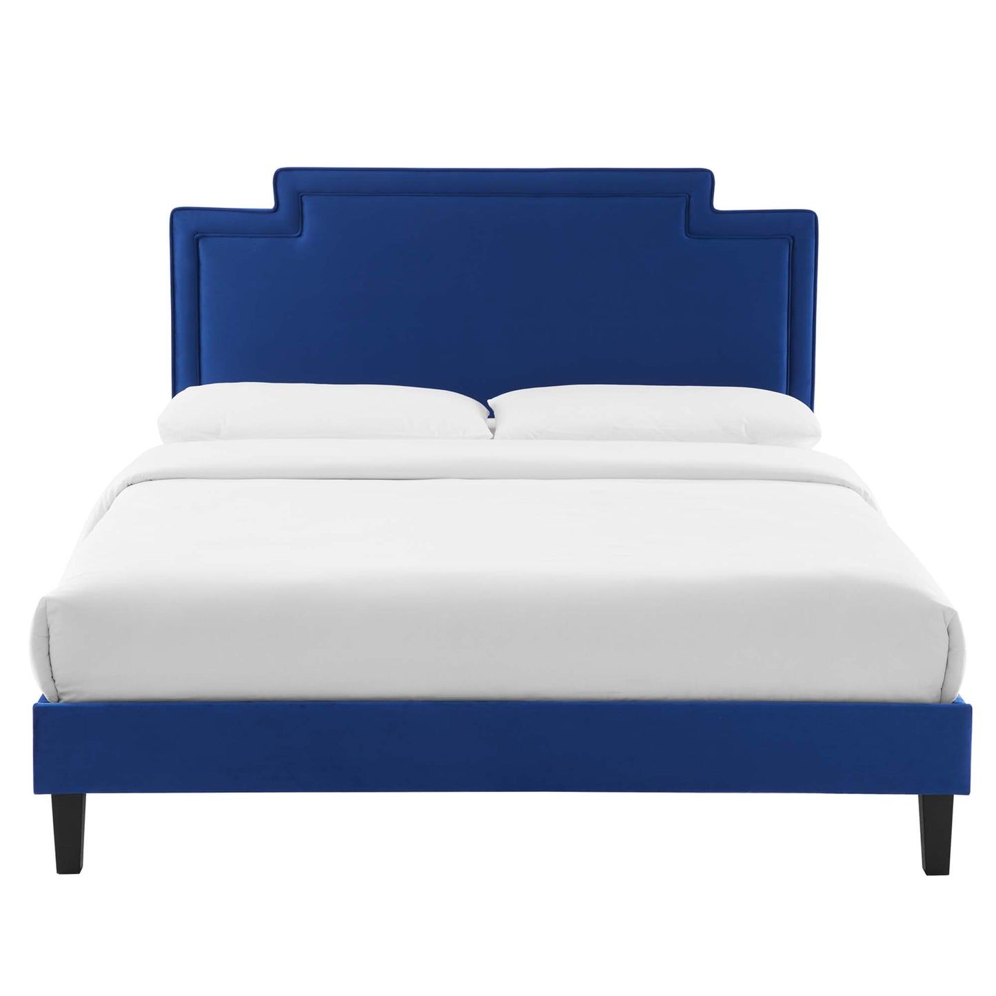 Cama King de terciopelo Liva Performance de Modway