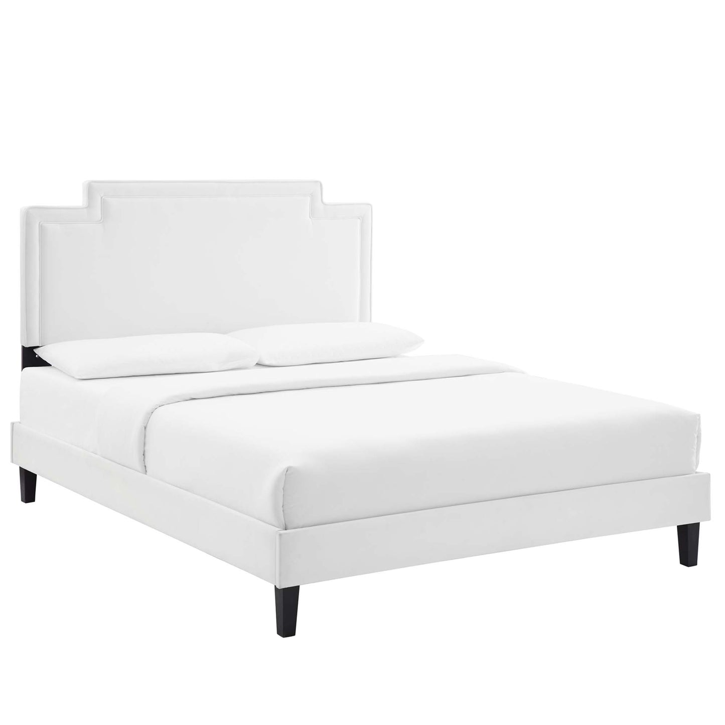 Cama King de terciopelo Liva Performance de Modway