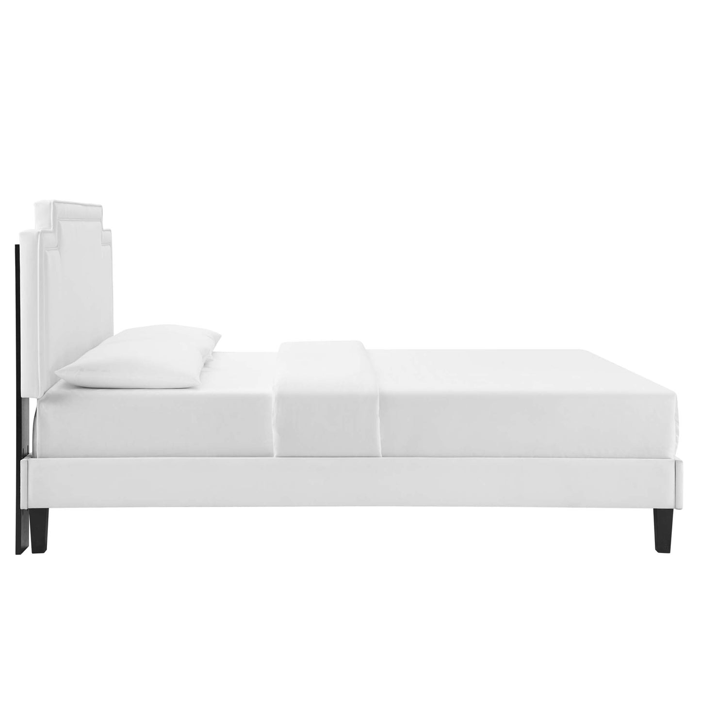 Cama King de terciopelo Liva Performance de Modway