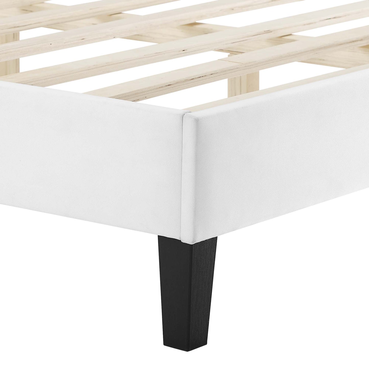 Cama King de terciopelo Liva Performance de Modway