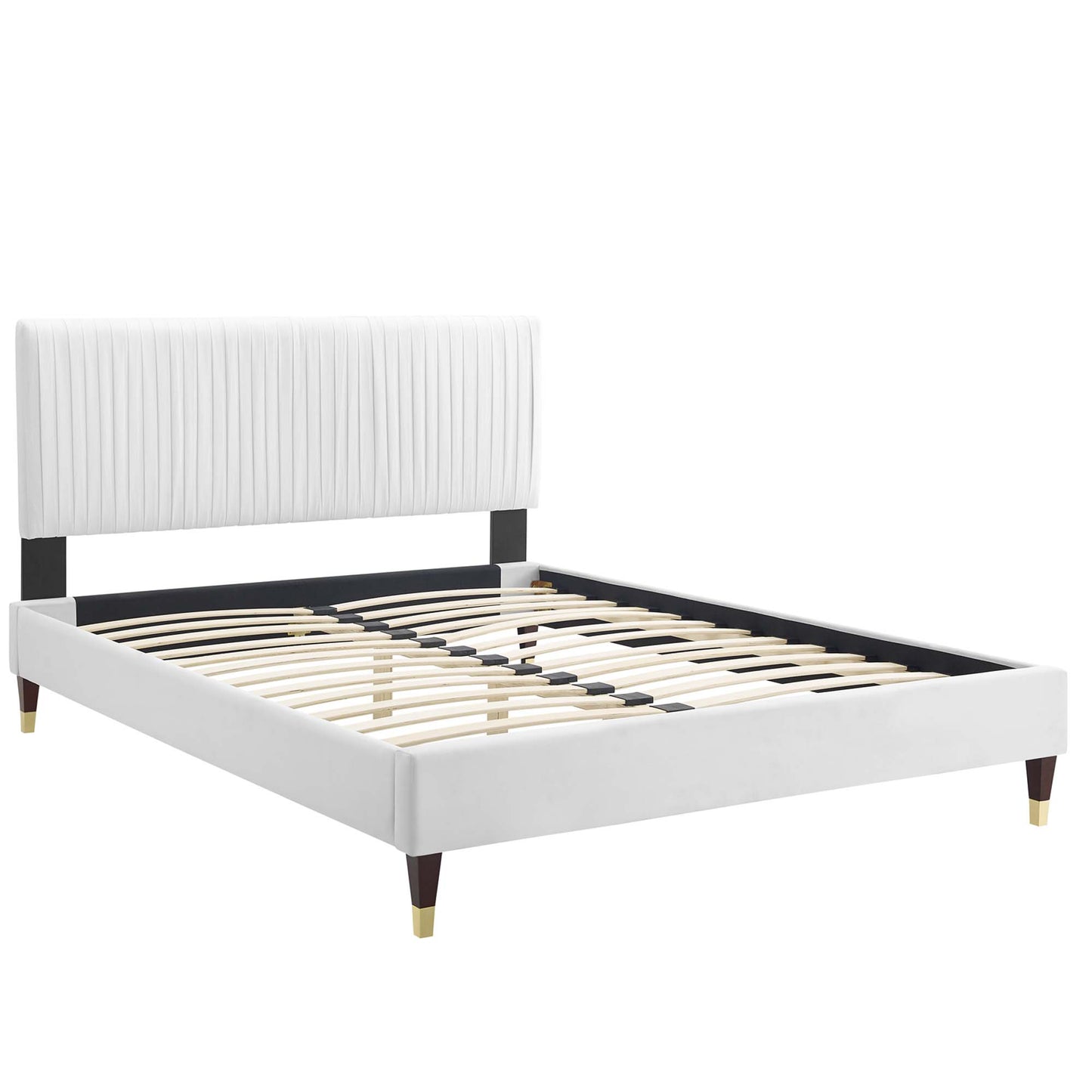 Lit plateforme double Peyton Performance Velvet de Modway