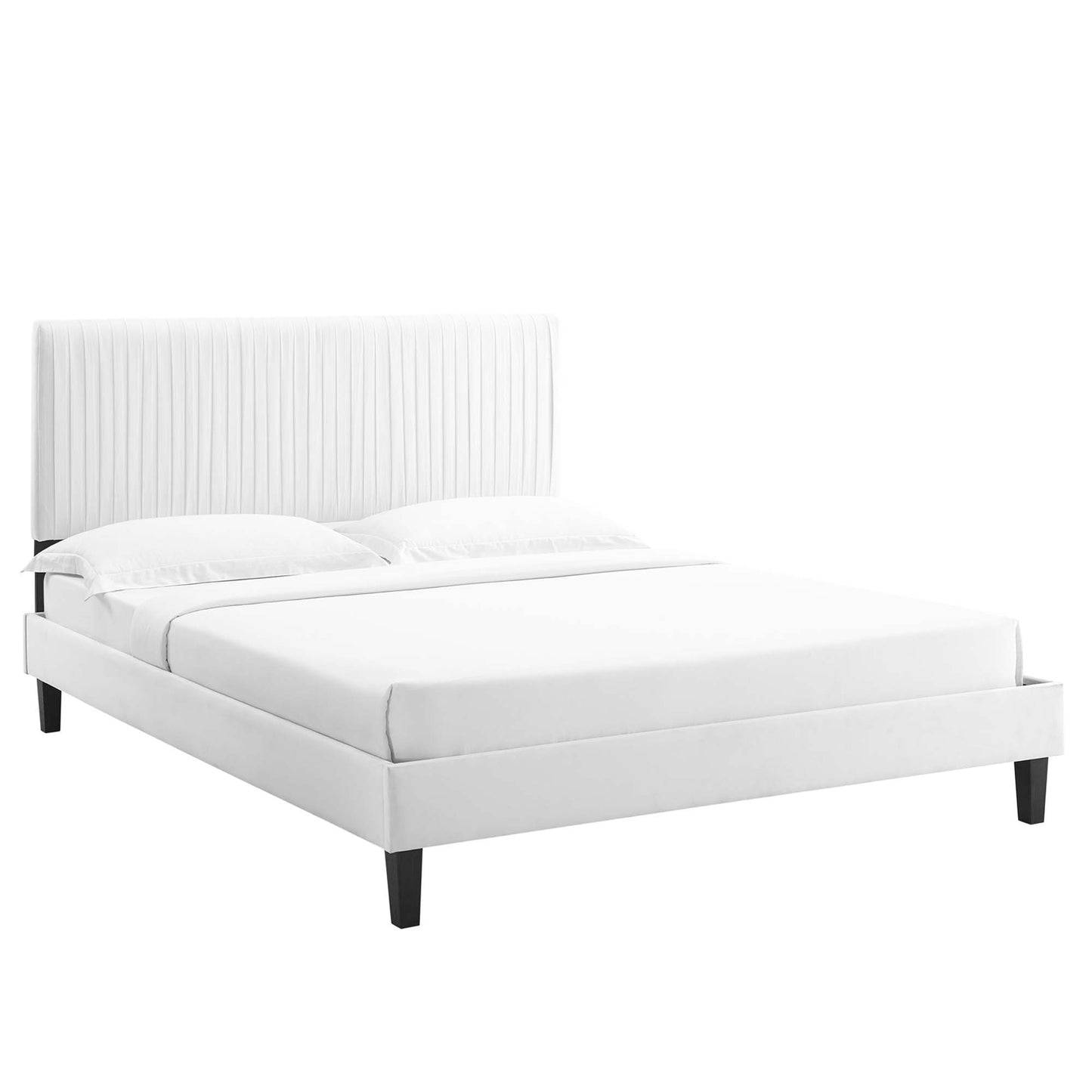 Peyton Performance Velvet Twin Platform Bed