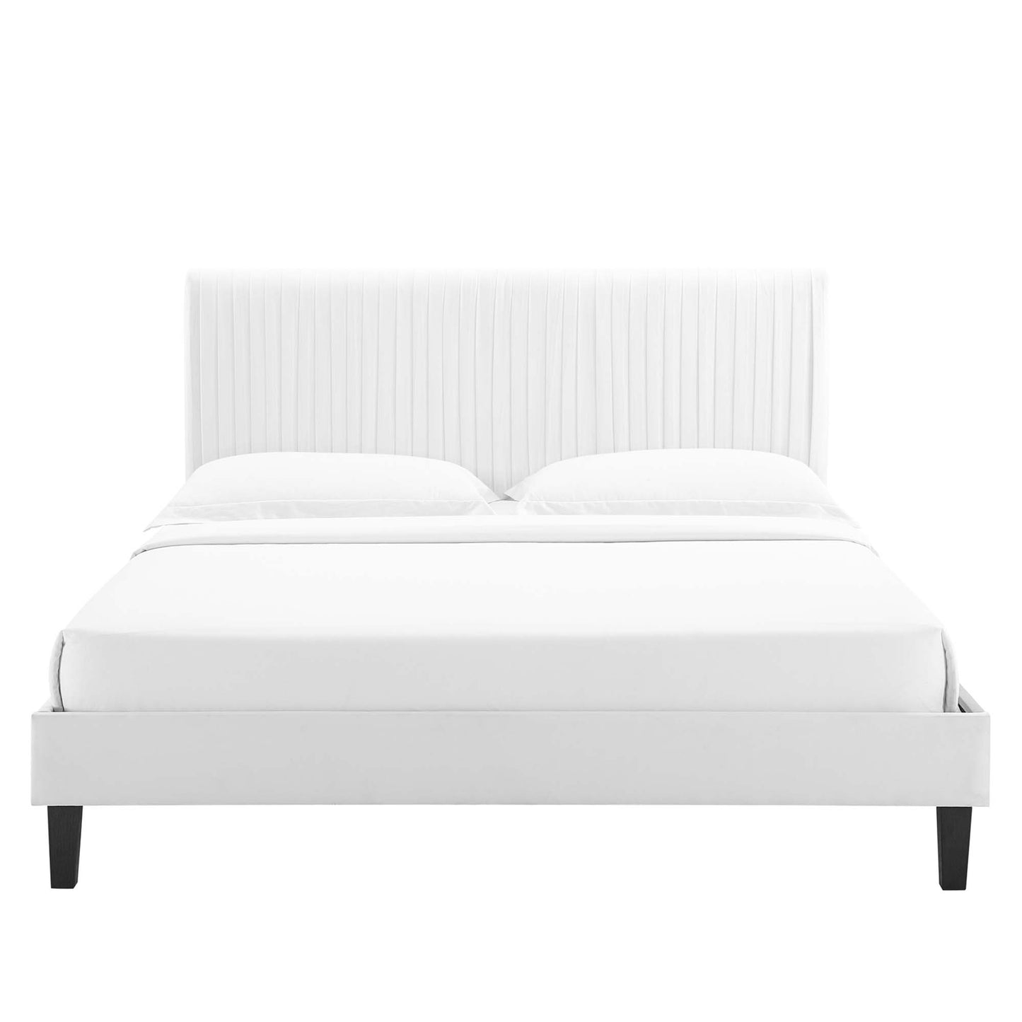 Peyton Performance Velvet Twin Platform Bed