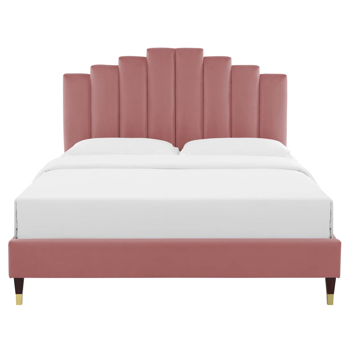 Elise Performance Velvet Twin Platform Bed