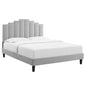 Elise Performance Velvet Twin Platform Bed