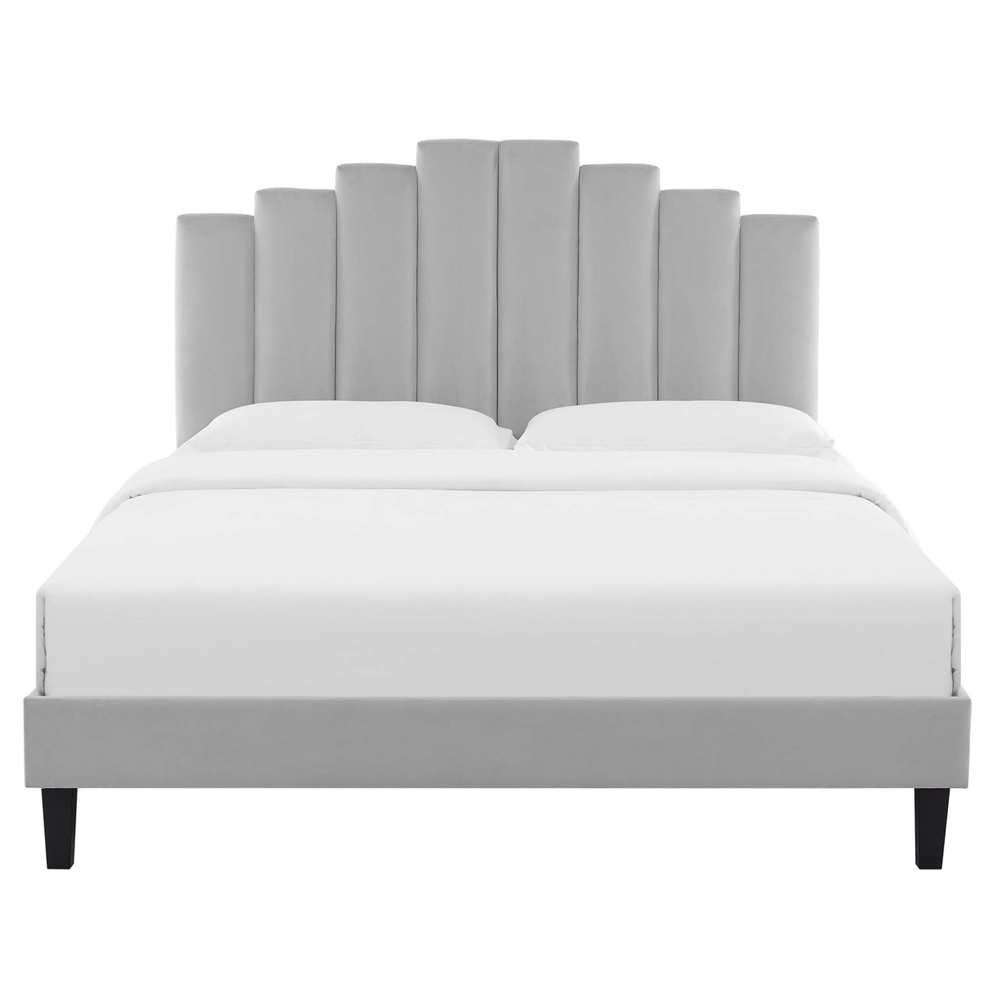 Elise Performance Velvet Twin Platform Bed