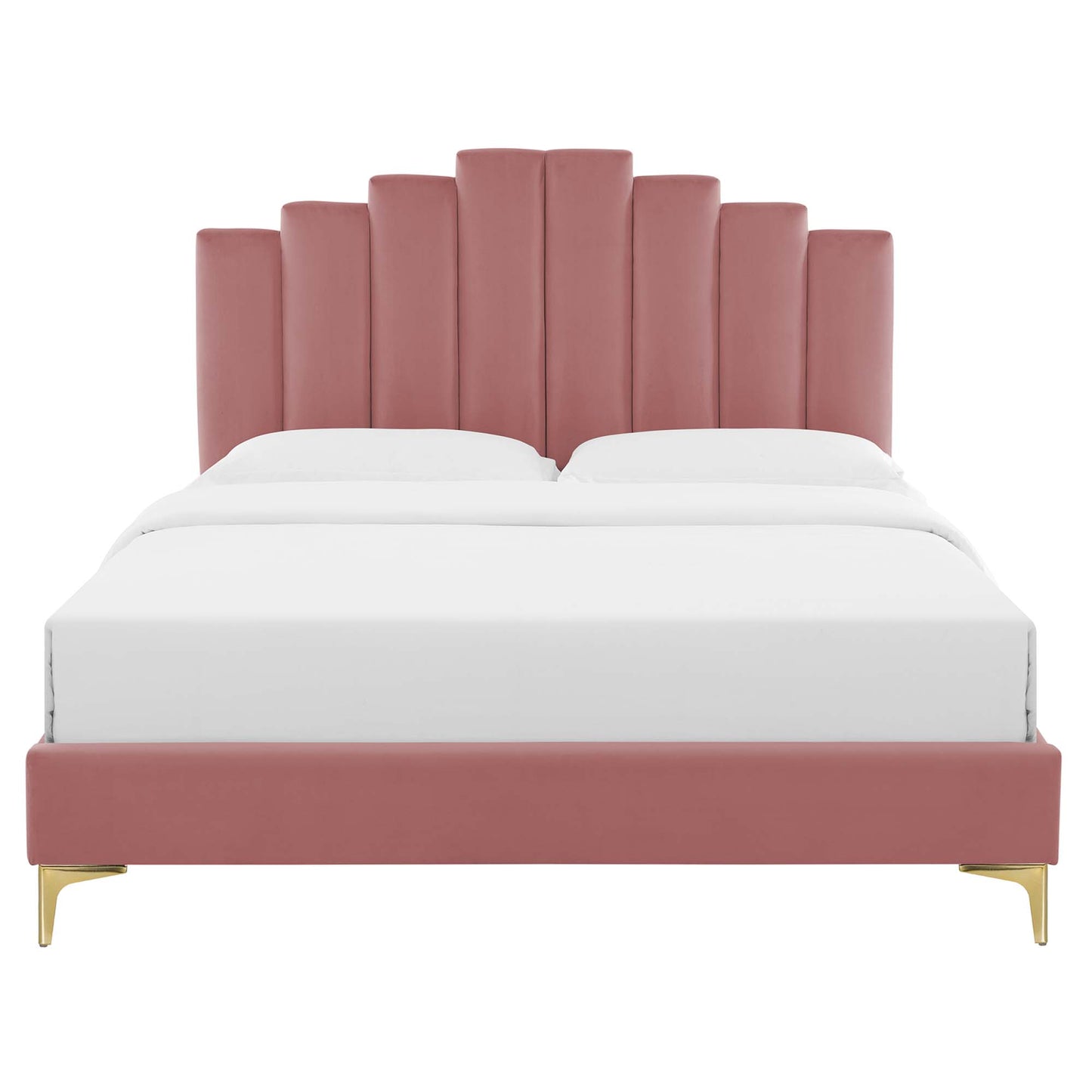 Elise Performance Velvet Twin Platform Bed