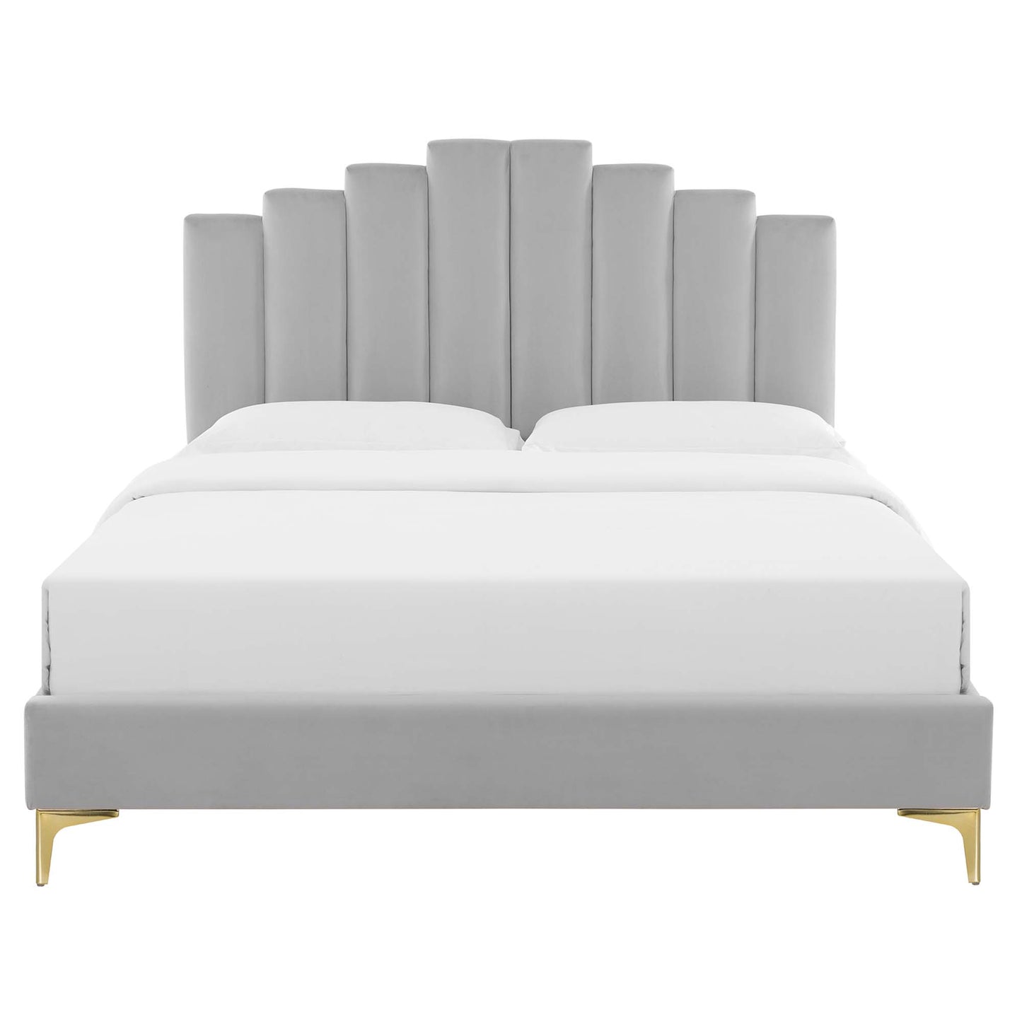 Elise Performance Velvet Twin Platform Bed