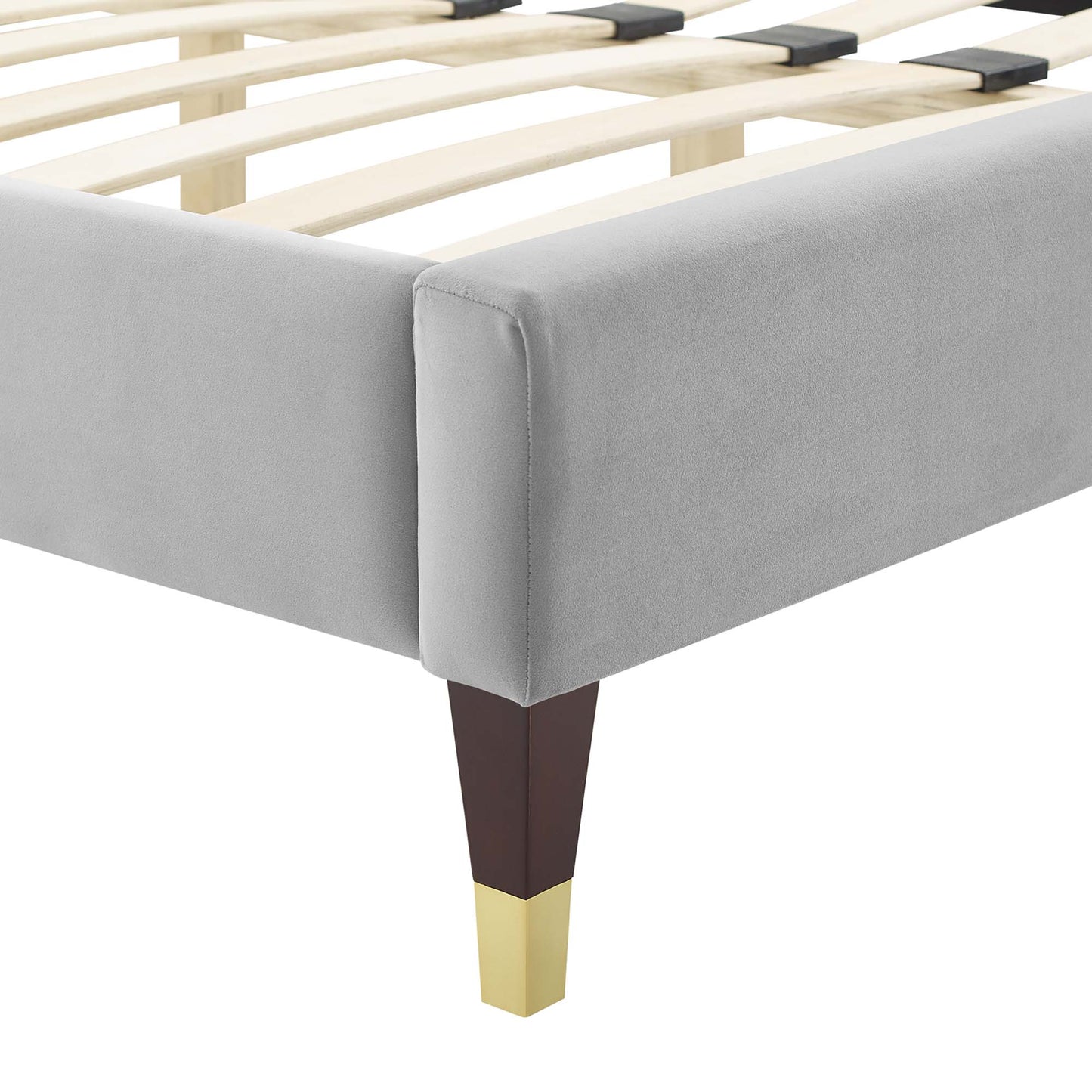 Colette Performance Velvet Full Platform Bed