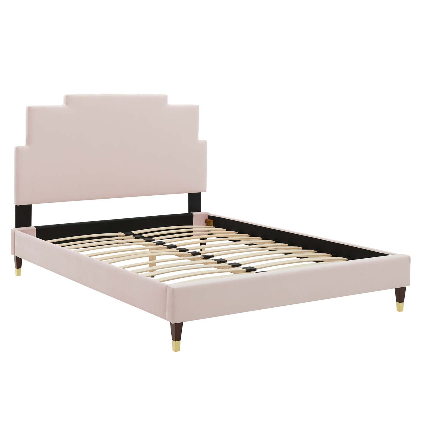 Lindsey Performance Velvet Full Platform Bed