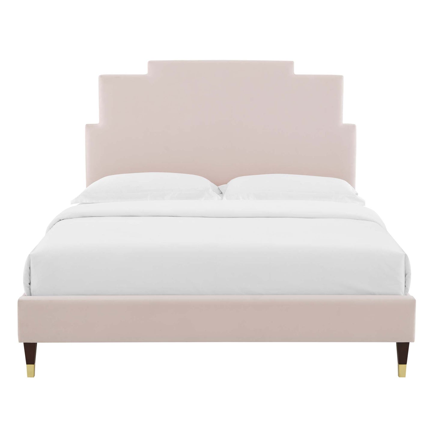 Lindsey Performance Velvet Full Platform Bed