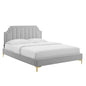 Sienna Performance Velvet Twin Platform Bed