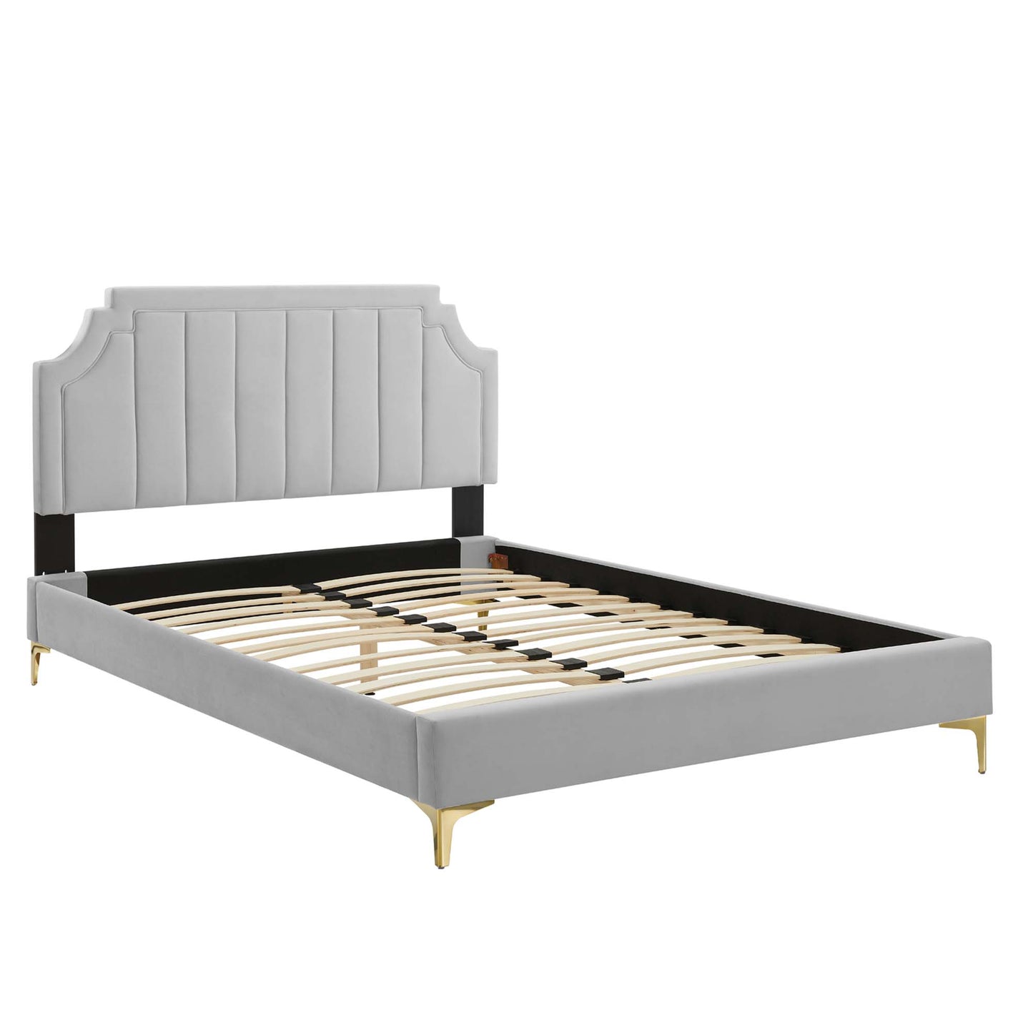 Sienna Performance Velvet Twin Platform Bed