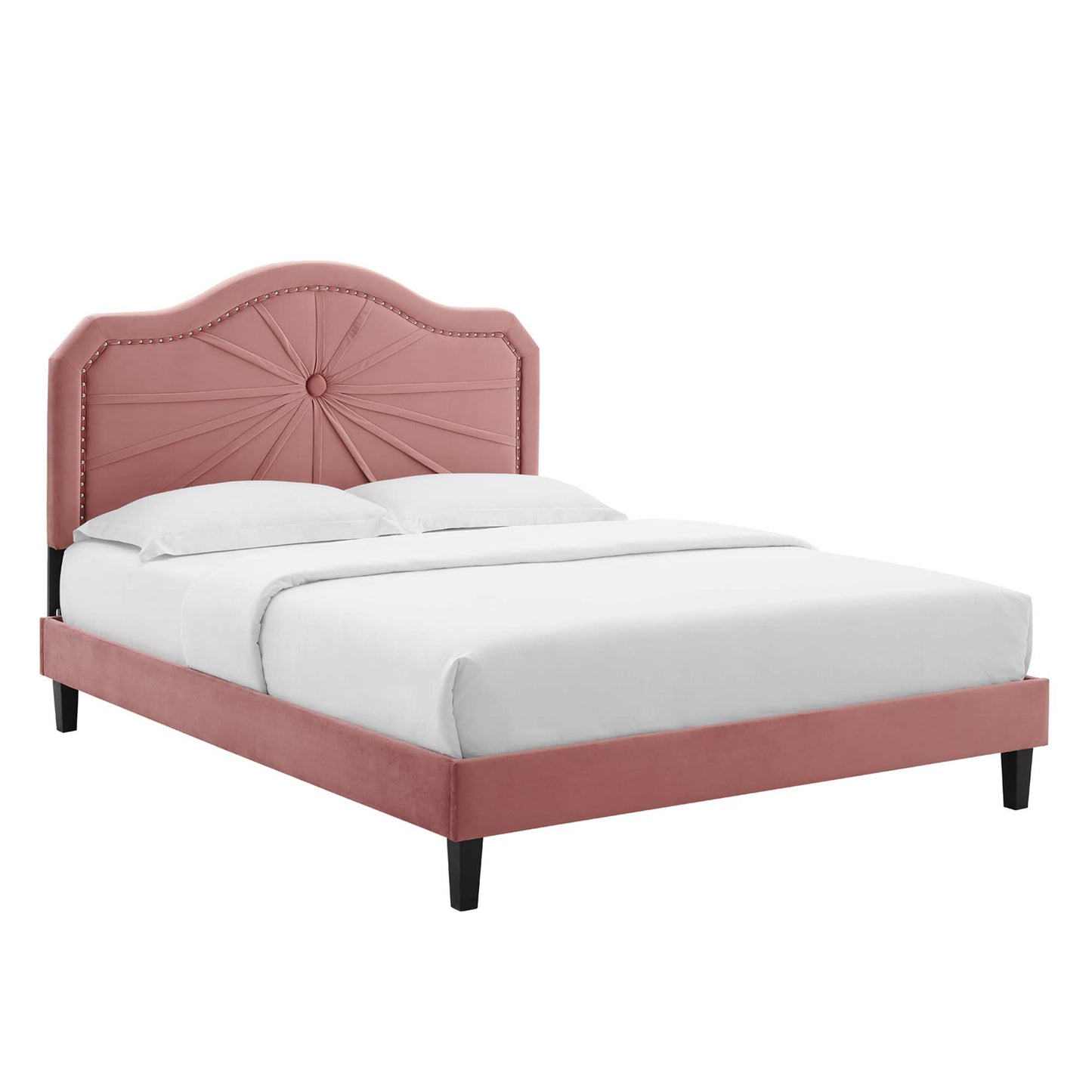 Portia Performance Velvet King Platform Bed