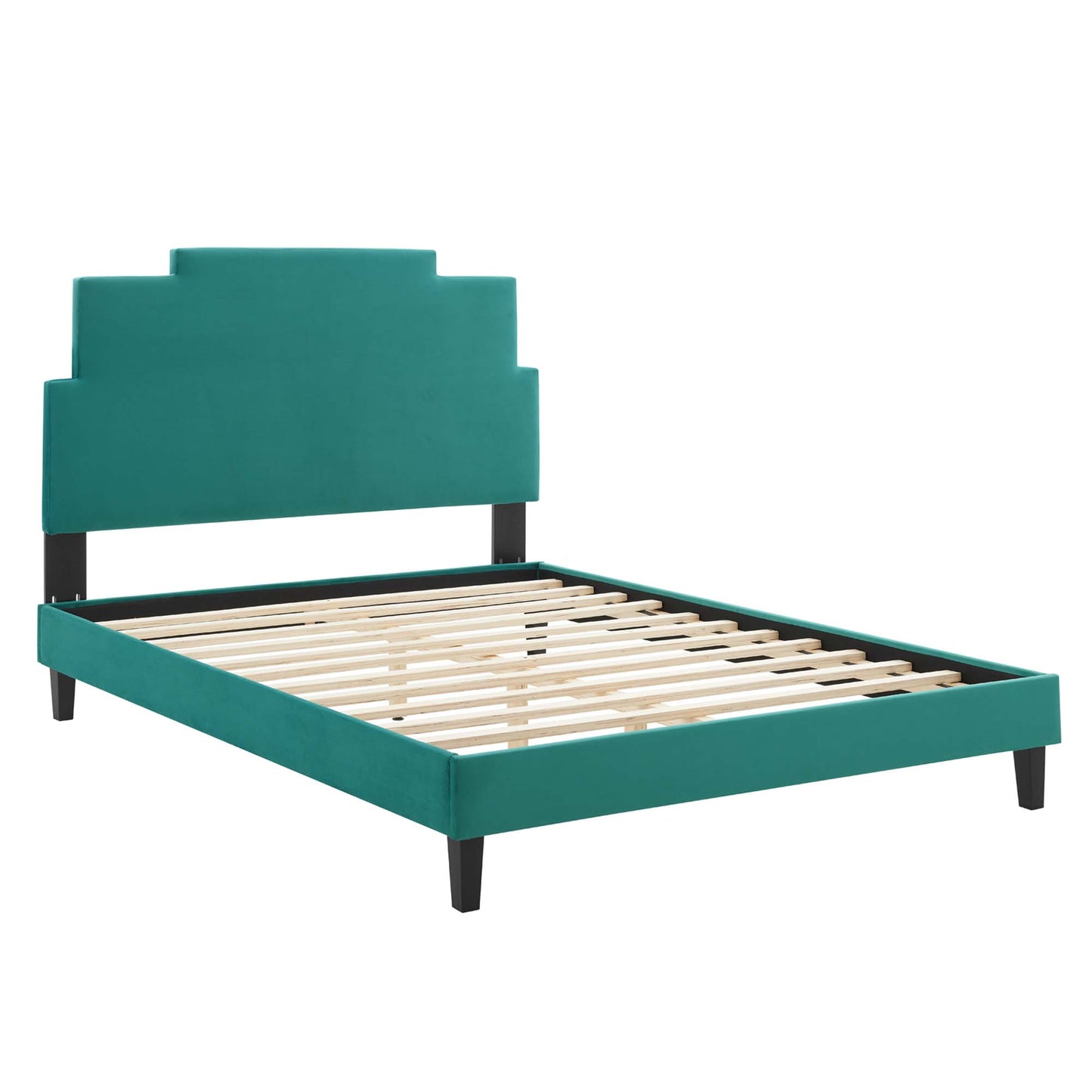 Cama de plataforma completa Lindsey Performance Velvet de Modway