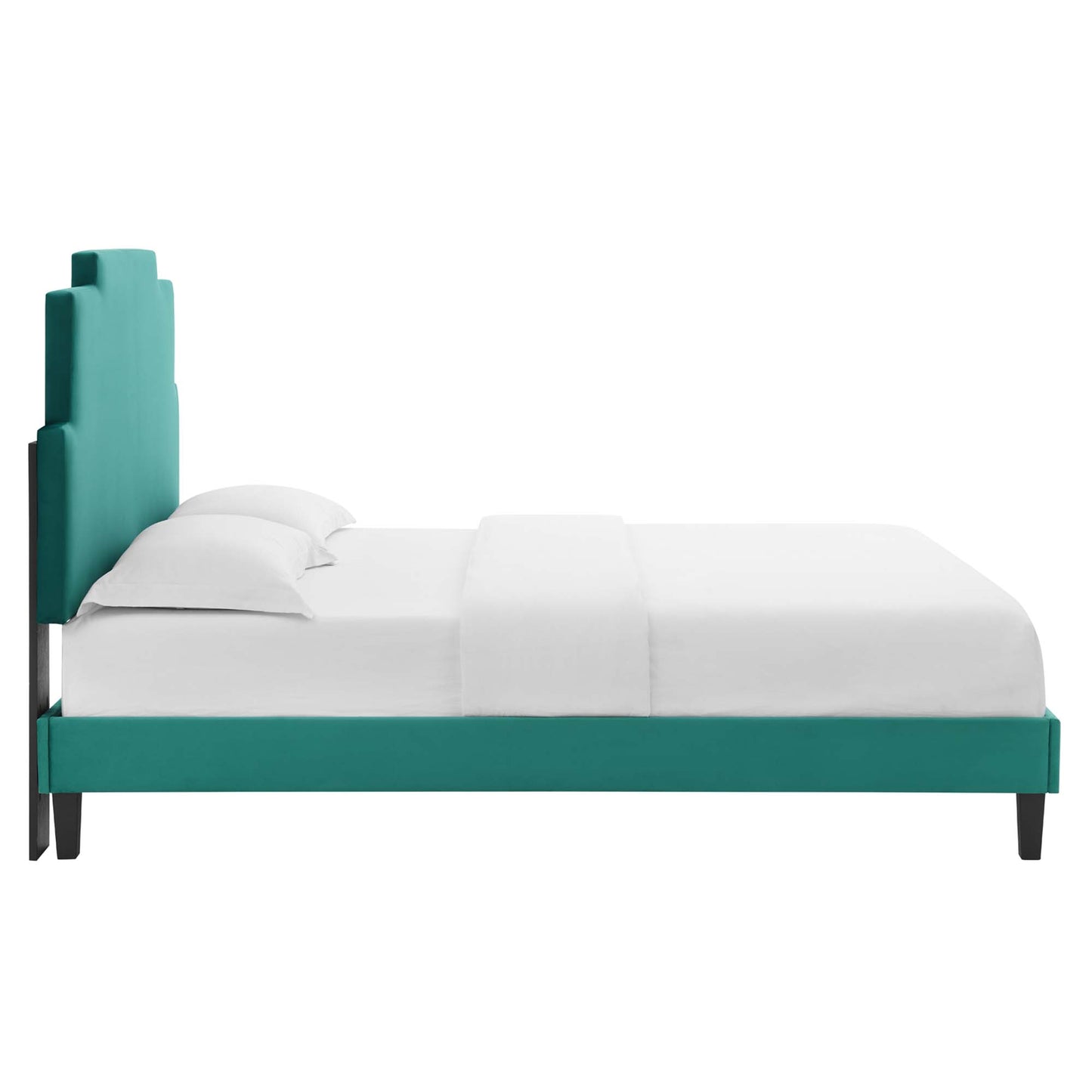 Cama de plataforma completa Lindsey Performance Velvet de Modway