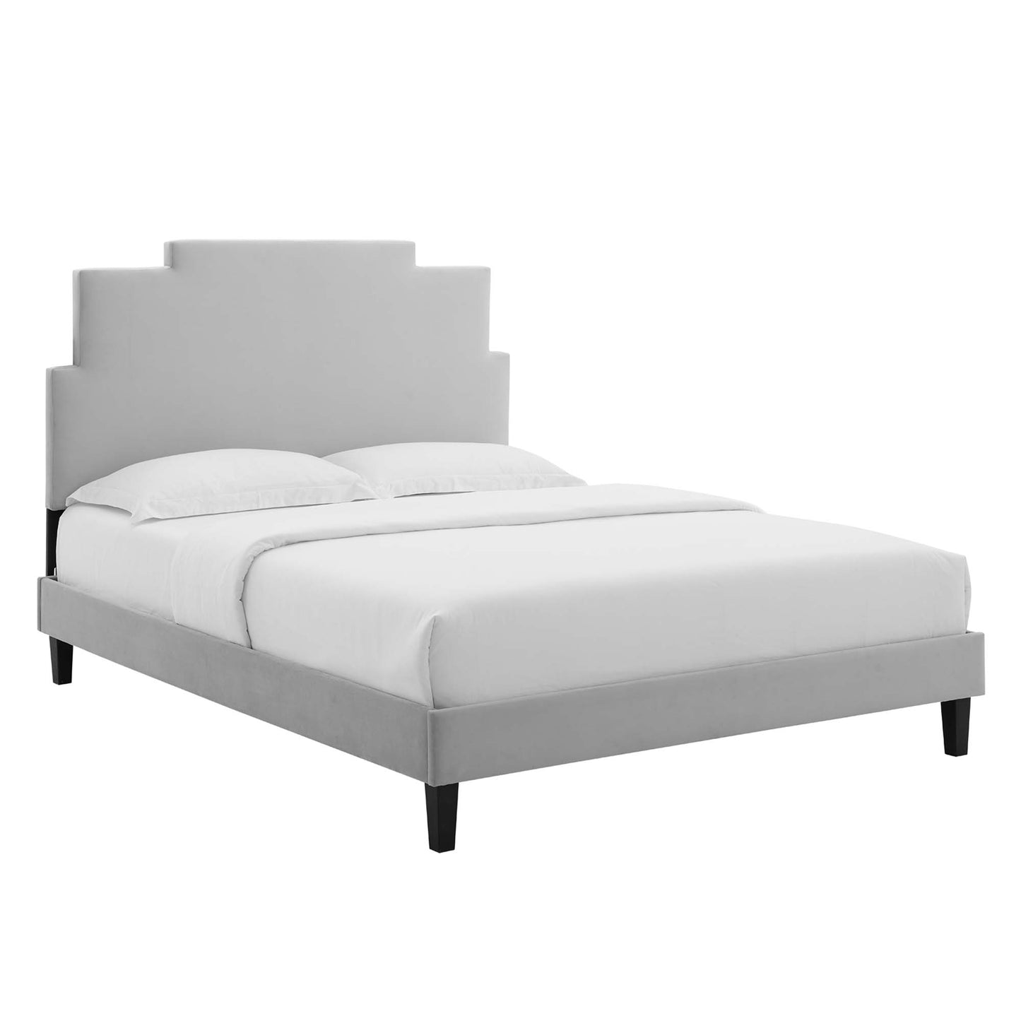 Lindsey Performance Velvet King Platform Bed