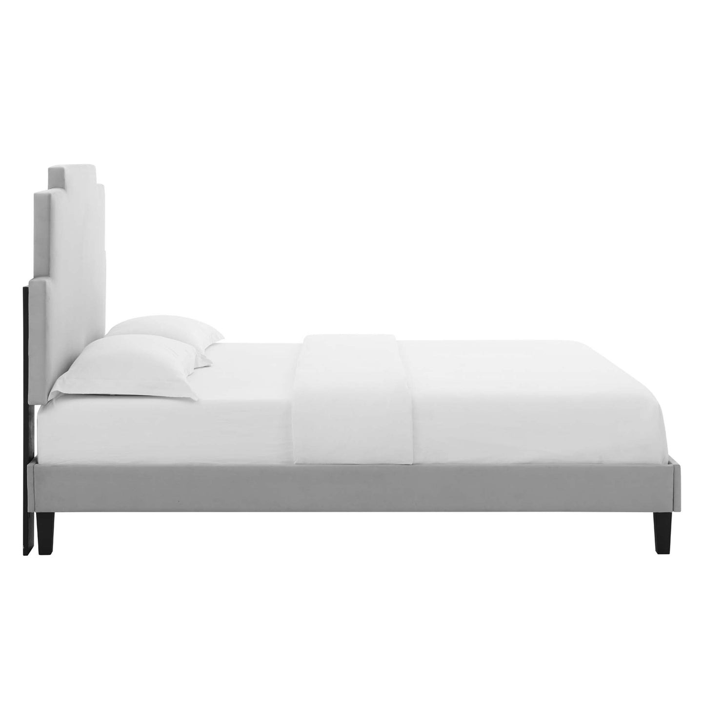 Lindsey Performance Velvet King Platform Bed