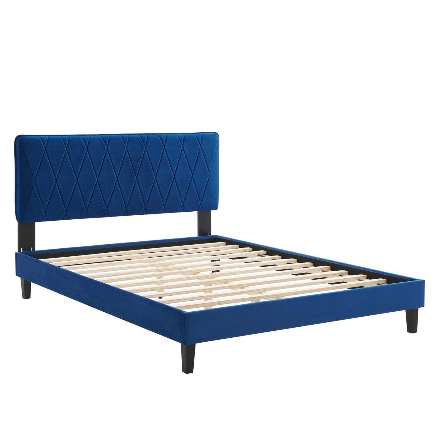 Phillipa Performance Velvet King Platform Bed