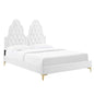 Alexandria Tufted Performance Velvet Twin Platform Bed