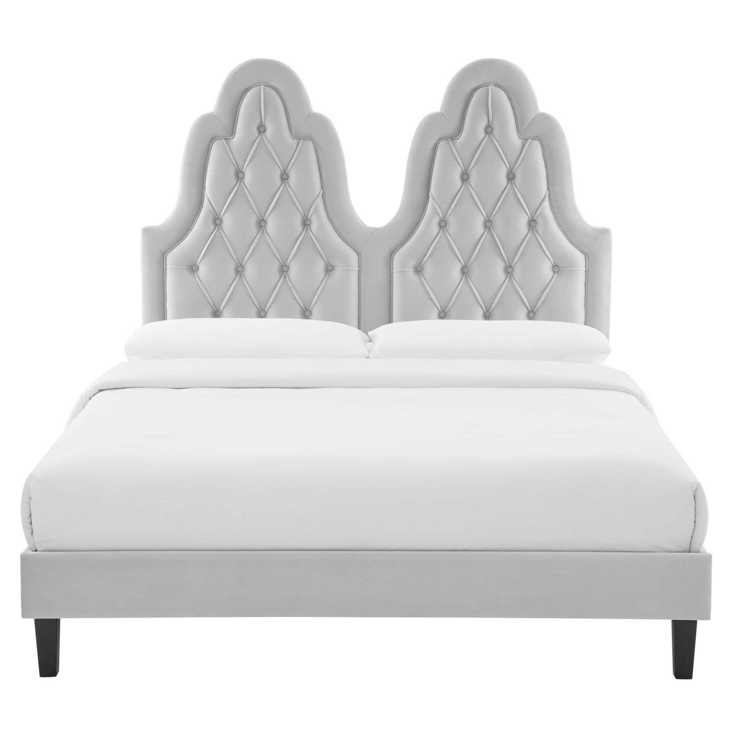 Alexandria Tufted Performance Velvet Twin Platform Bed