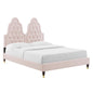 Alexandria Tufted Performance Velvet King Platform Bed