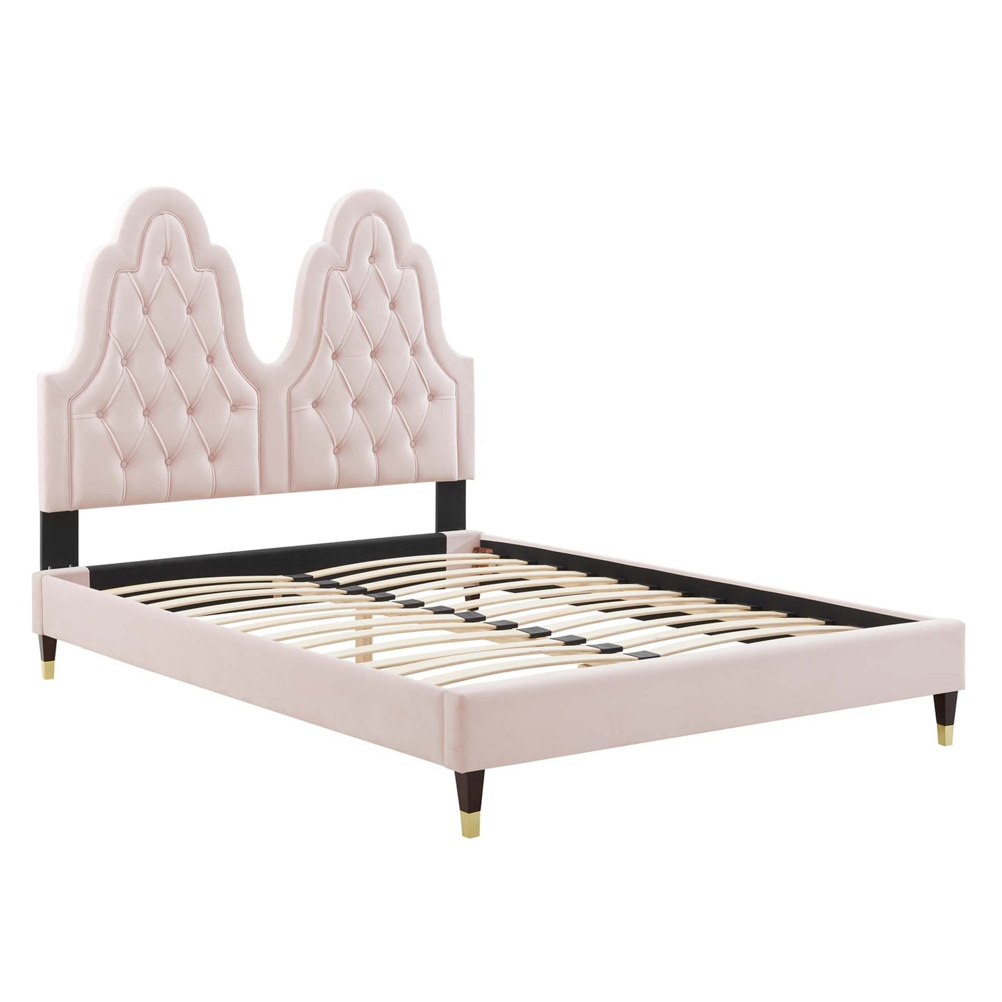 Alexandria Tufted Performance Velvet King Platform Bed