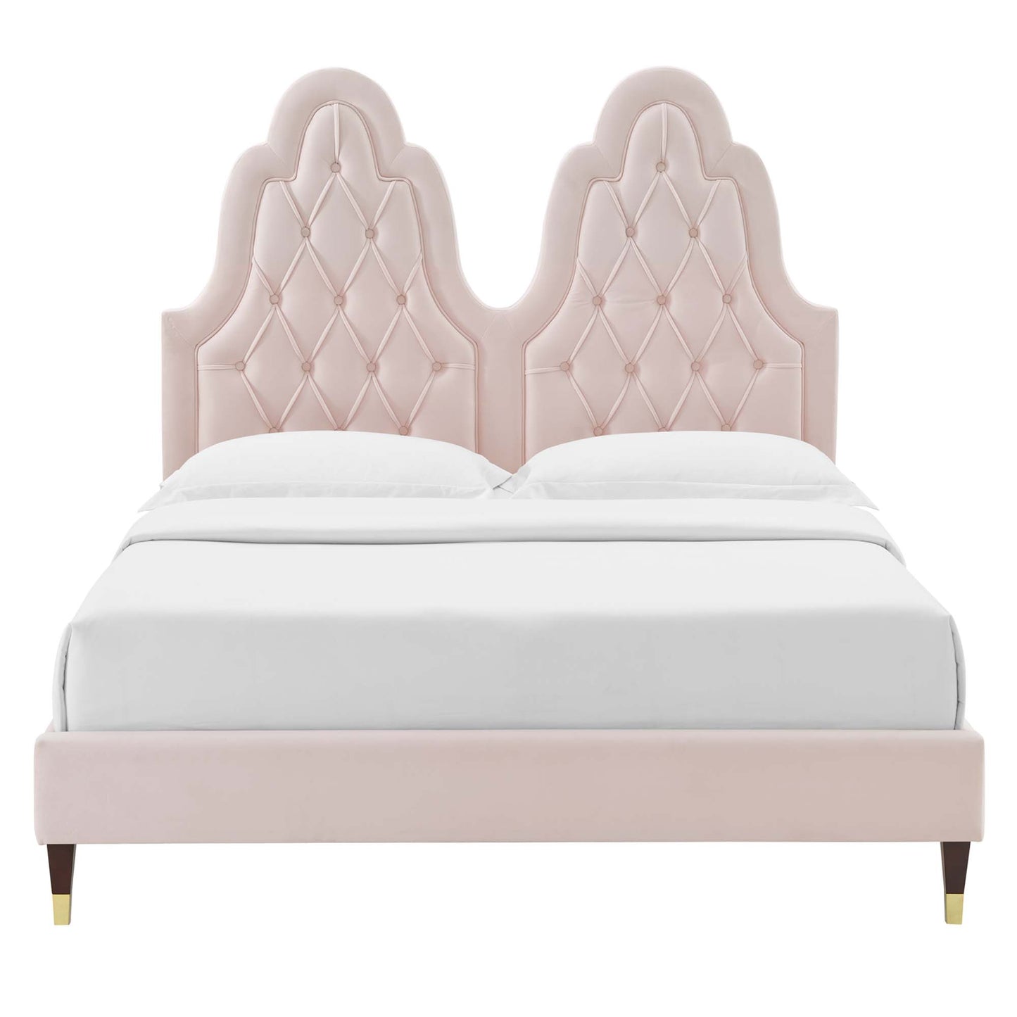 Alexandria Tufted Performance Velvet King Platform Bed