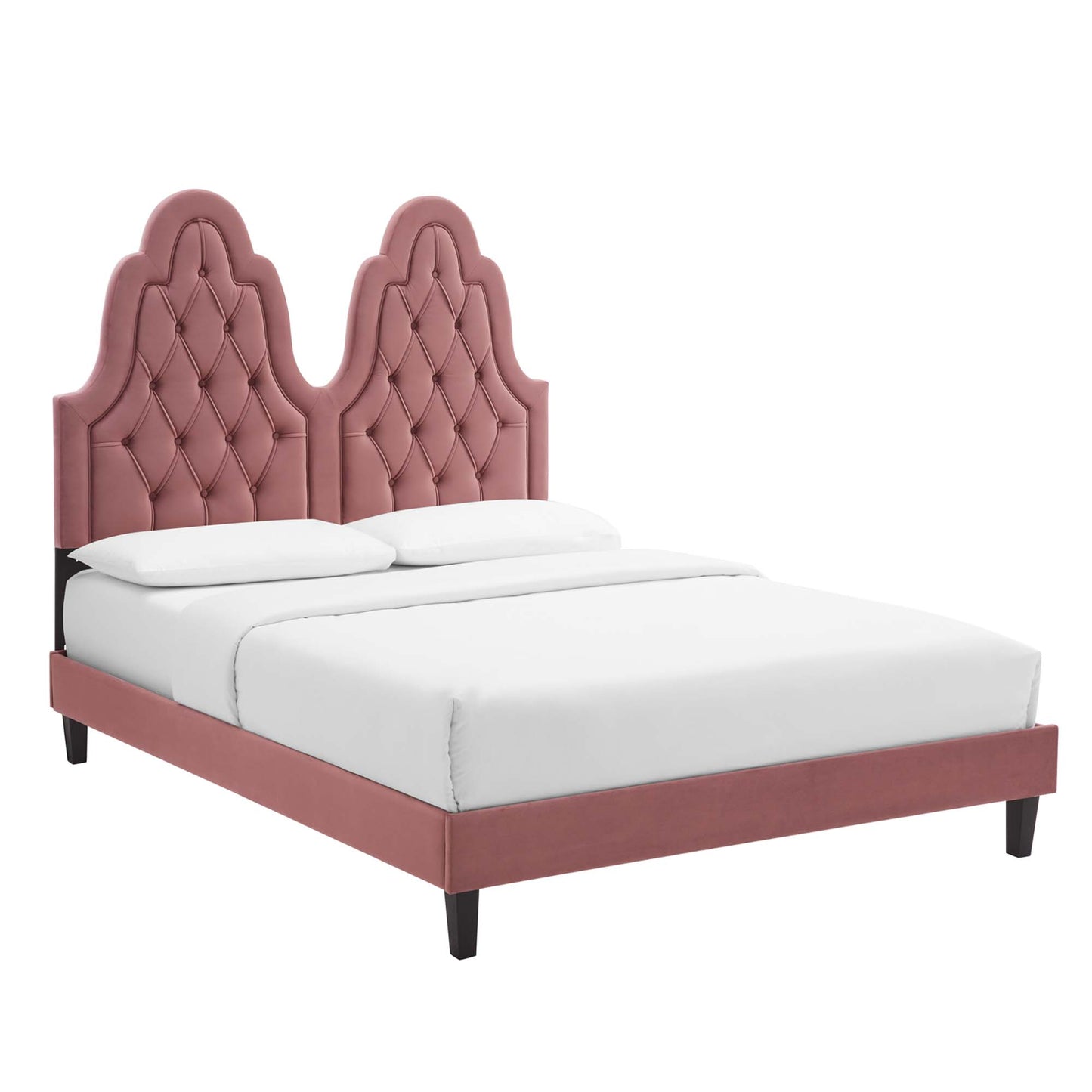 Alexandria Tufted Performance Velvet King Platform Bed