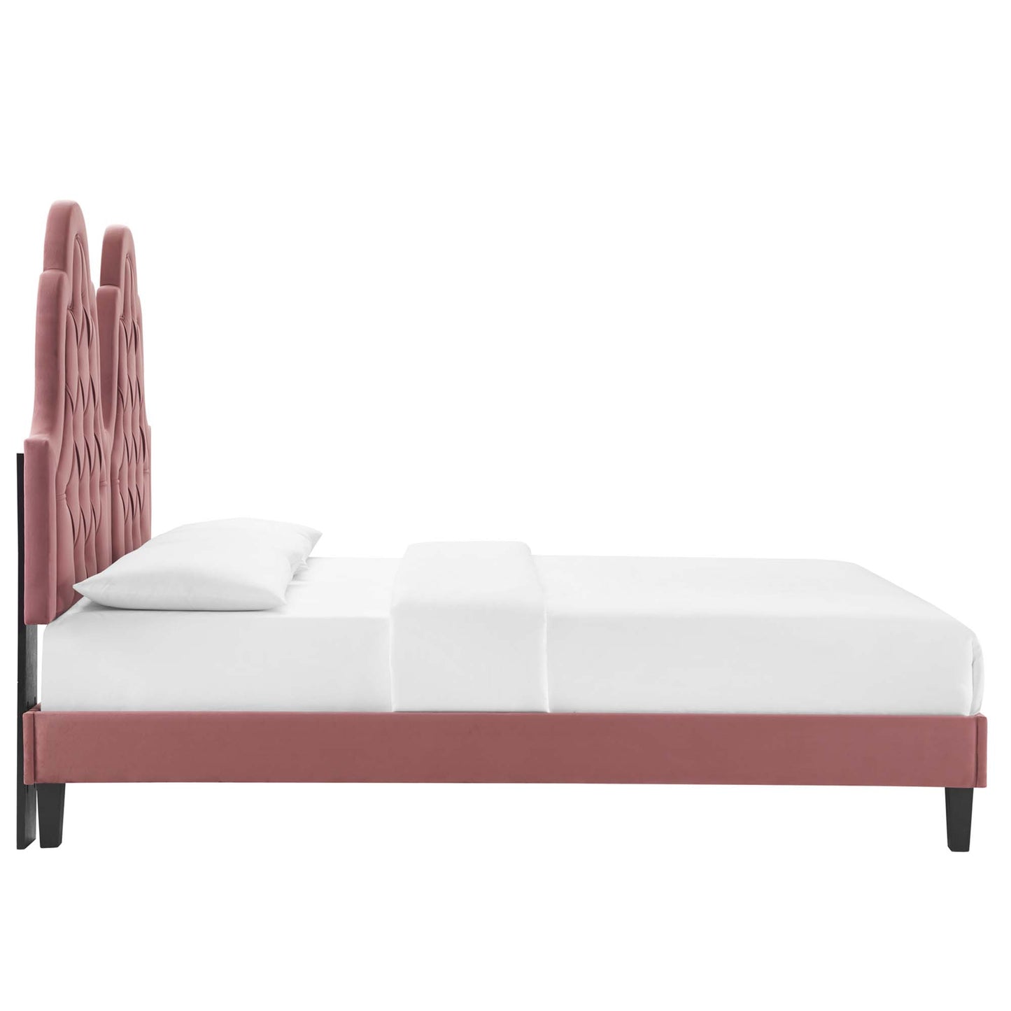 Alexandria Tufted Performance Velvet King Platform Bed