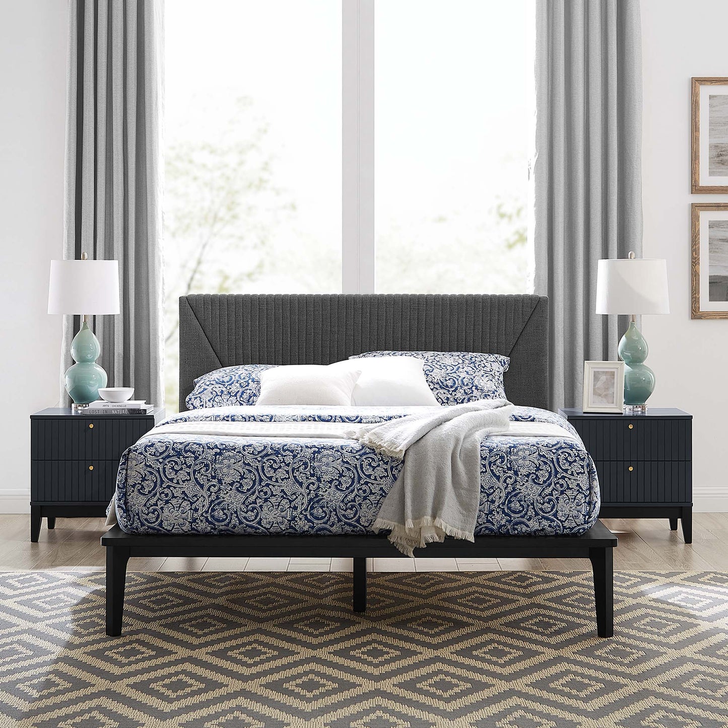 Dakota 3 Piece Upholstered Bedroom Set