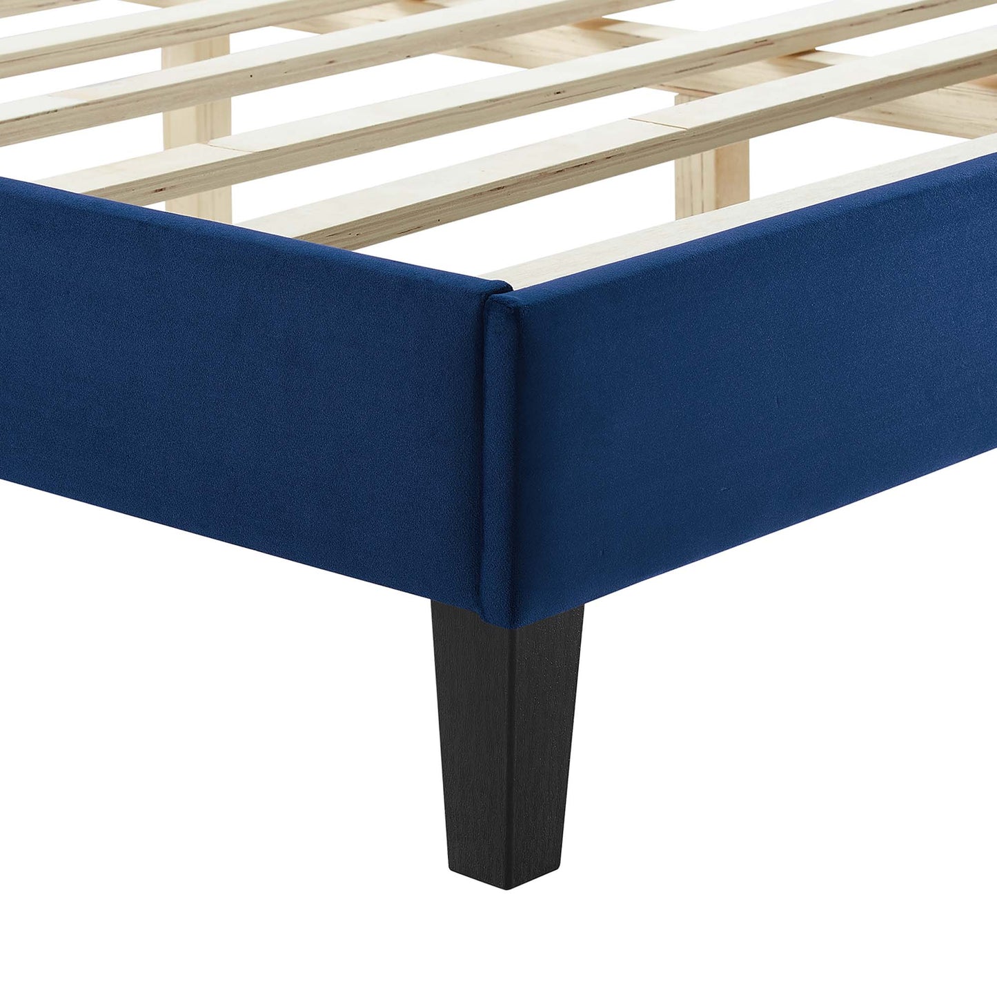 Yasmine Channel Tufted Performance Velvet Full Platform Bed