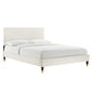 Leah Chevron Tufted Performance Velvet King Platform Bed