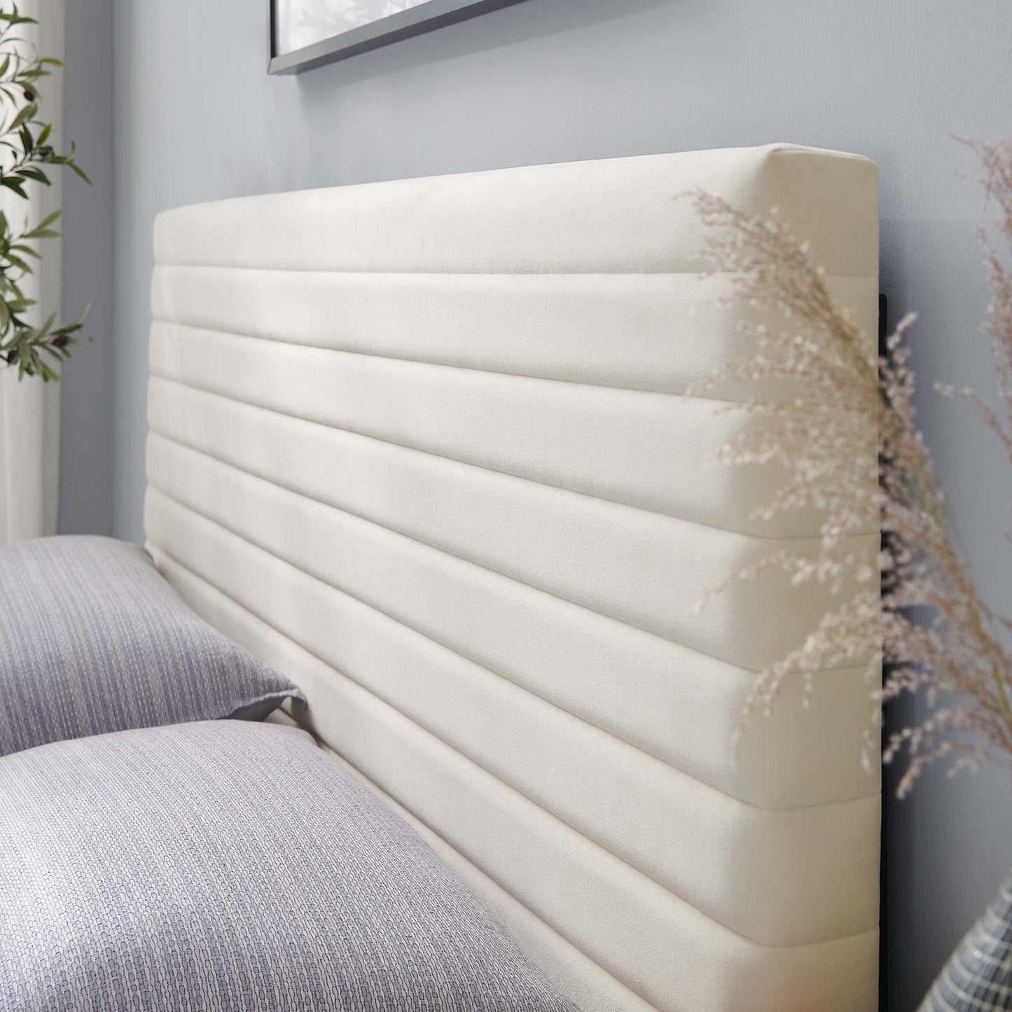 Tranquil Channel Tufted King/California King Headboard