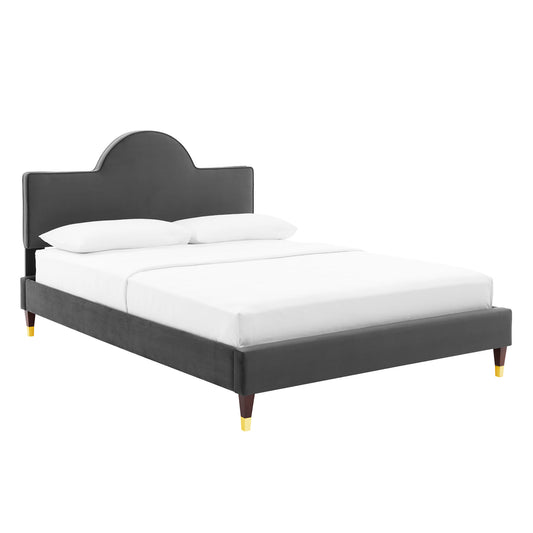 Aurora Performance Velvet King Bed