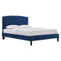 Alessi Performance Velvet Full Platform Bed