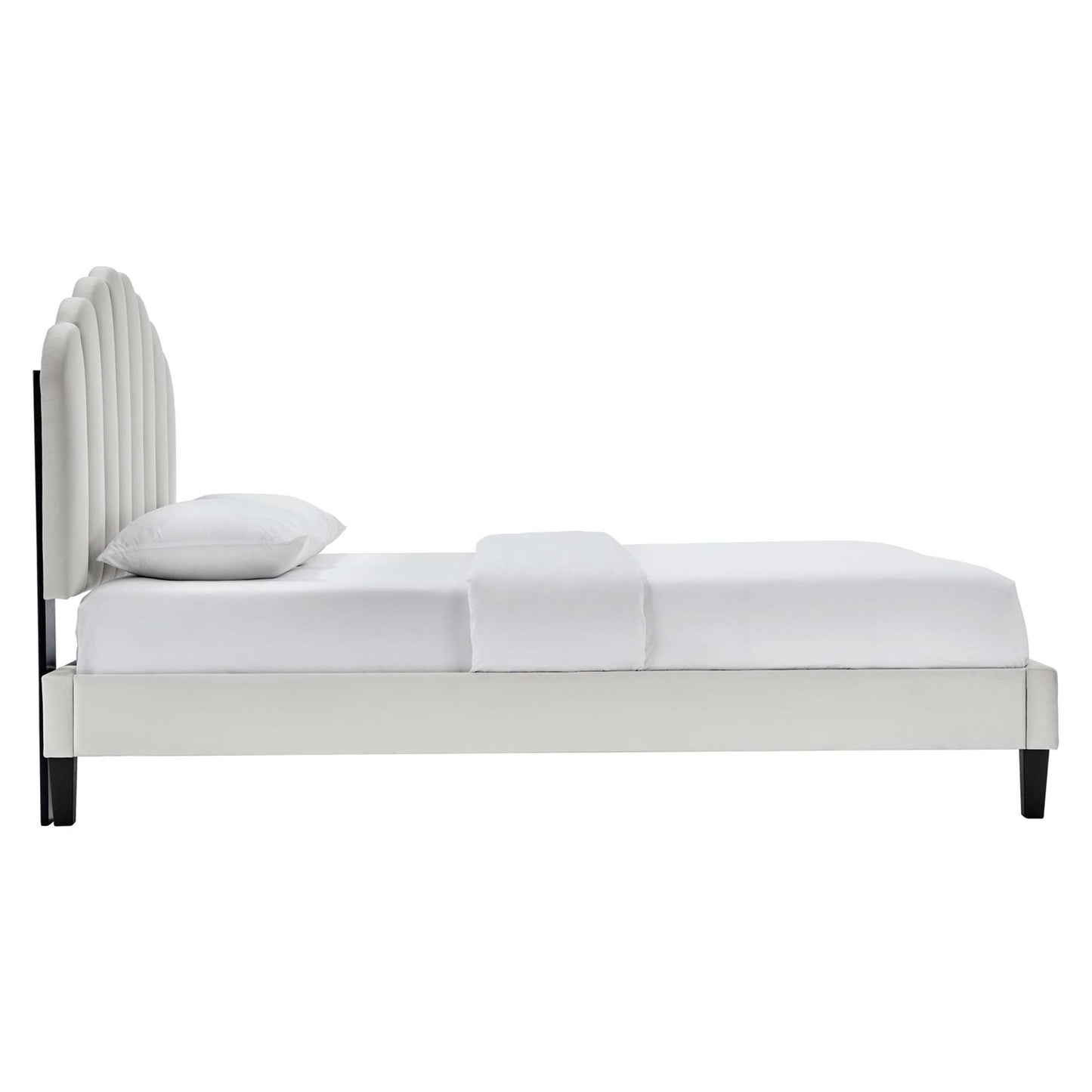 Daisy Performance Velvet Full Platform Bed